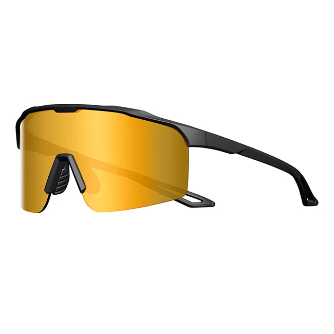 Sports Sunglasses TR90 Frame Mirror Polarized Lens Baseball,Cycling, Riding & Running Glasses
