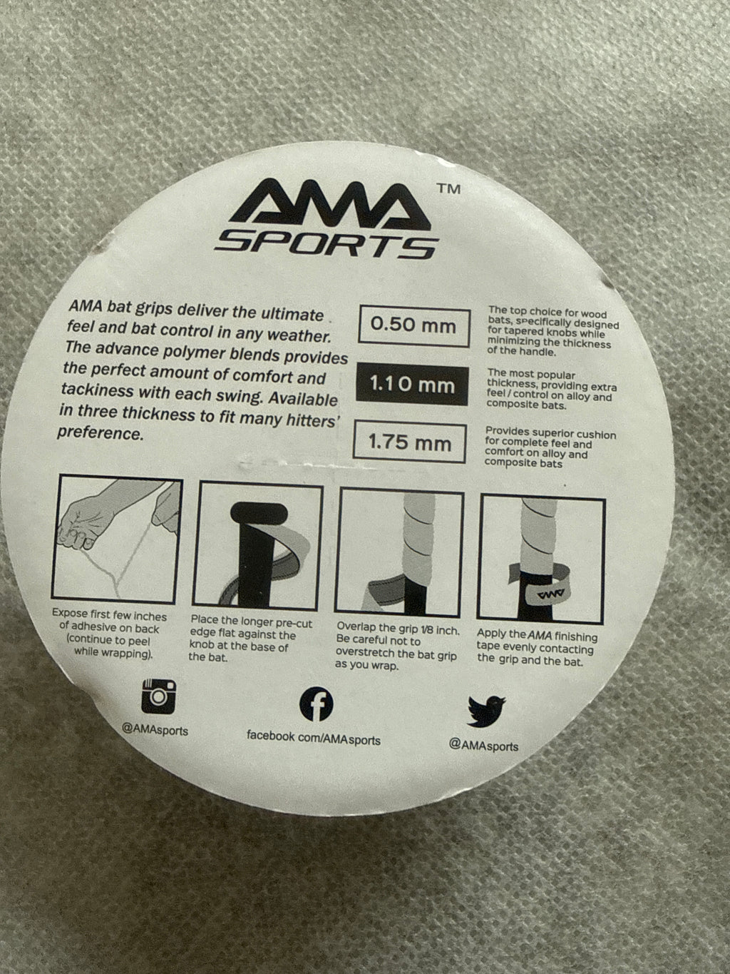 BASEBALL BAT GRIP Advanced Polymer Bat Grip