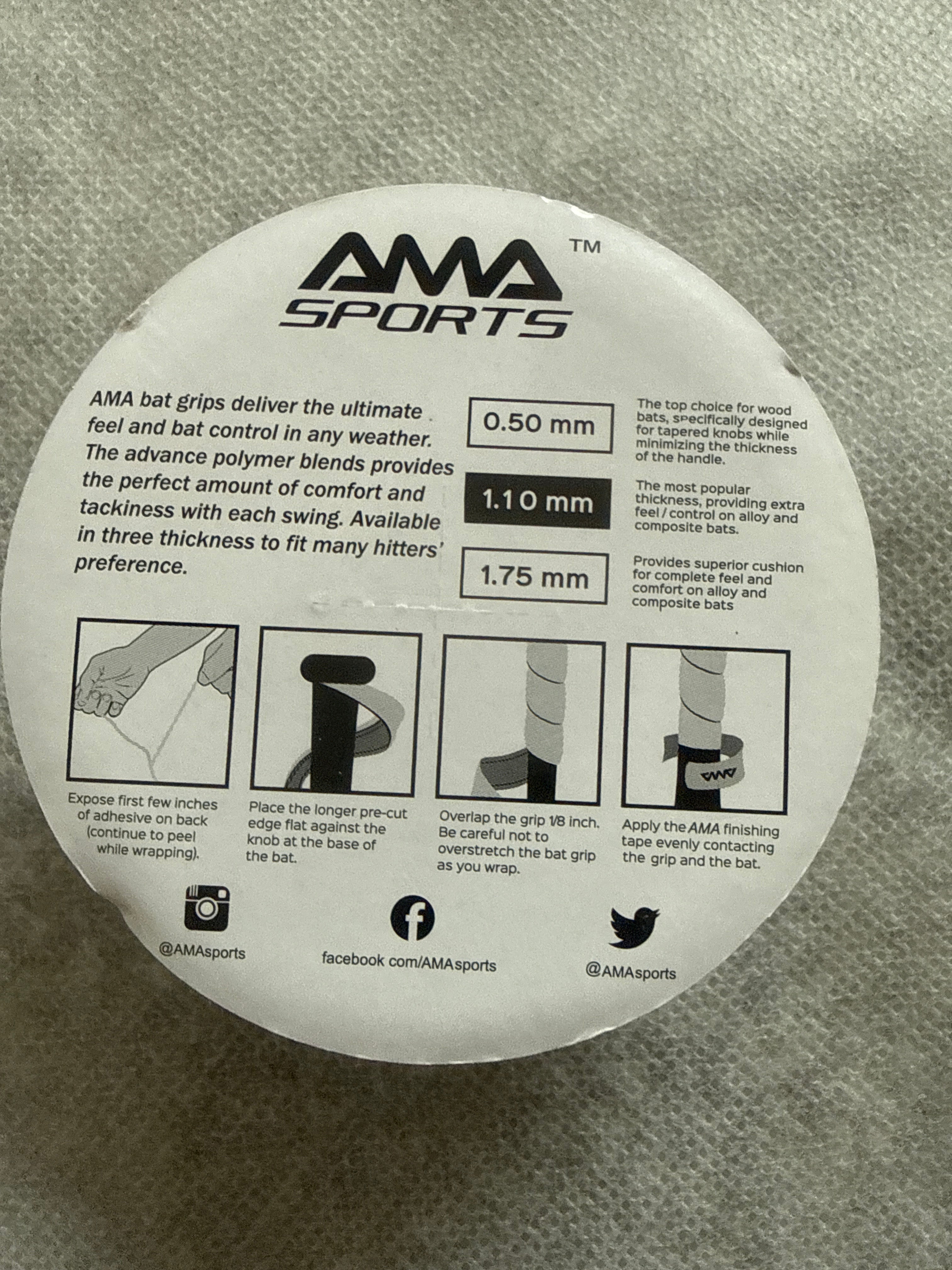 BASEBALL BAT GRIP Advanced Polymer Bat Grip